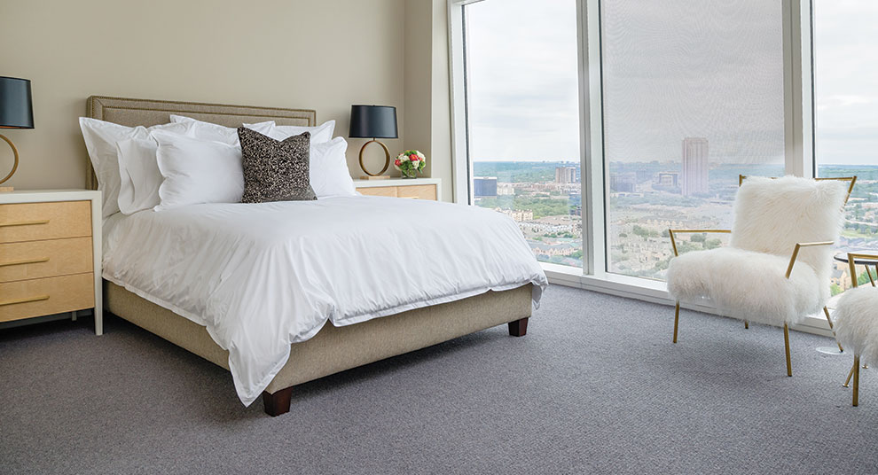 Museum Tower Luxury Condos in Downtown Dallas Model Interiors Transitional 17