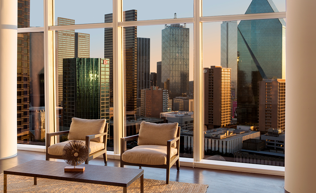 Museum Tower Condos for Sale Floor-to-ceiling Windows