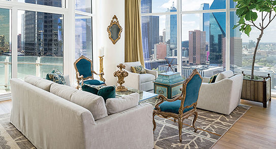 Museum Tower Luxury Condos in Downtown Dallas Model Interiors Traditional 1