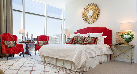 Museum Tower Luxury Condos in Downtown Dallas Model Interiors Traditional 6