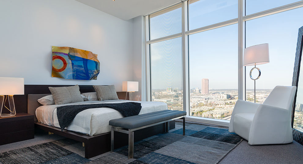 Museum Tower Luxury Condos in Downtown Dallas Model Interiors Modern 3